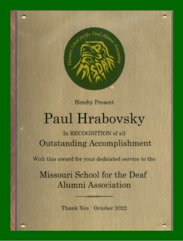 Picture of Paul Hrabovsky Plaque